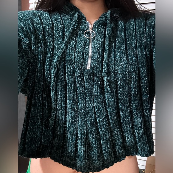pacsun fuzzy zip-up - Picture 1 of 4